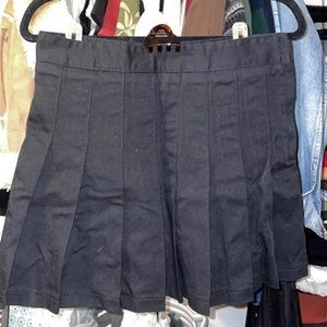 Black Brandy Melville pleated skirt, one size